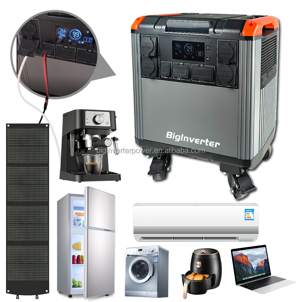 Portable Power Station - 5000W Solargenerator 5000Wh LiFePO4 Tragbare Powerstation