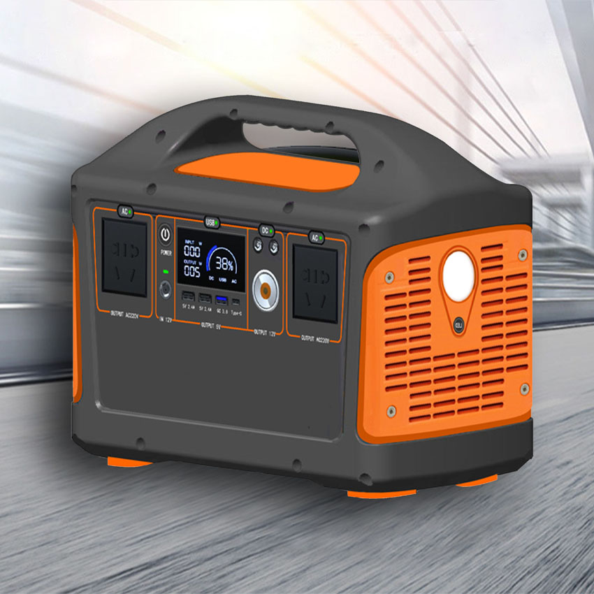 Portable Power Station - Tragbare All-in-One-Energiespeicherstation 600W LiFePO4 Lithium-Akku-Pack für